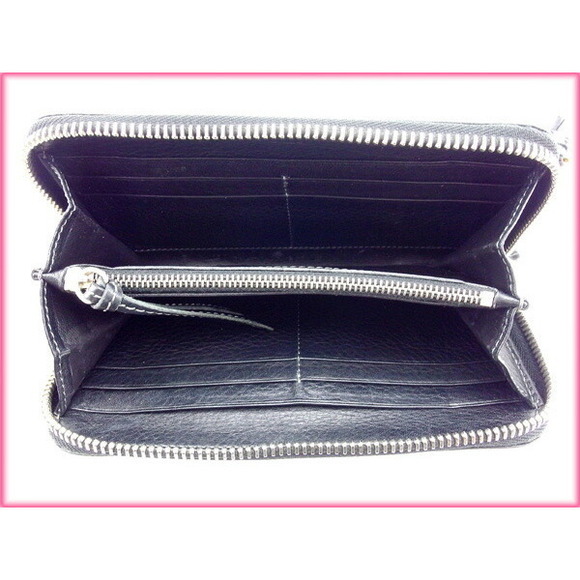 Dior denim Flight Trotter pouch Navy orange Blue cosmetic canvas - Picture 5 of 6